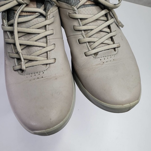 Ecco S-Three Spikeless Gore-Tex Golf Shoe Women's 37 6 Taupe Beige Mint - Picture 3 of 12